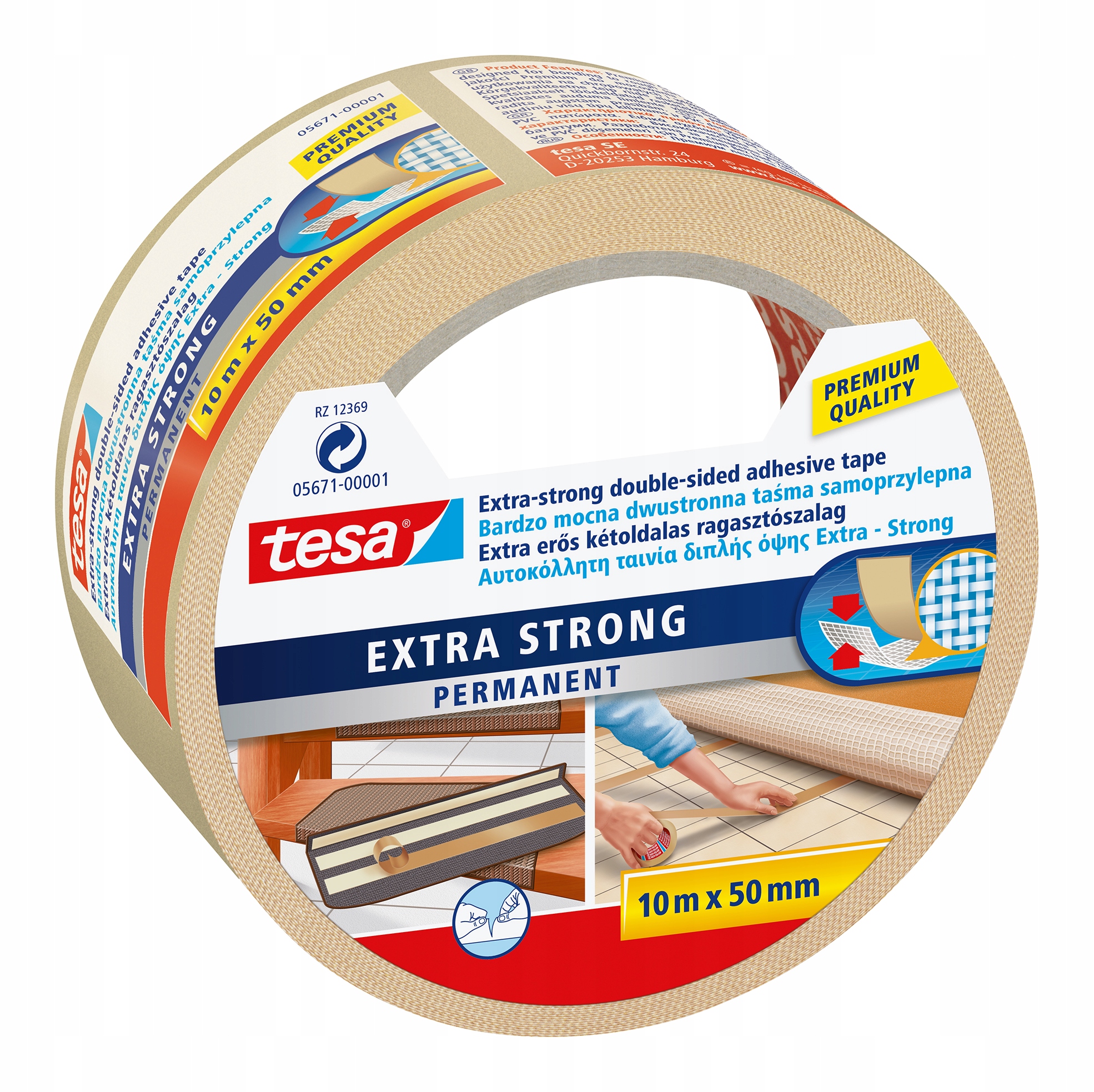 

Tesa Taśma klejąca Extra Strong dwustronna 10mx50m