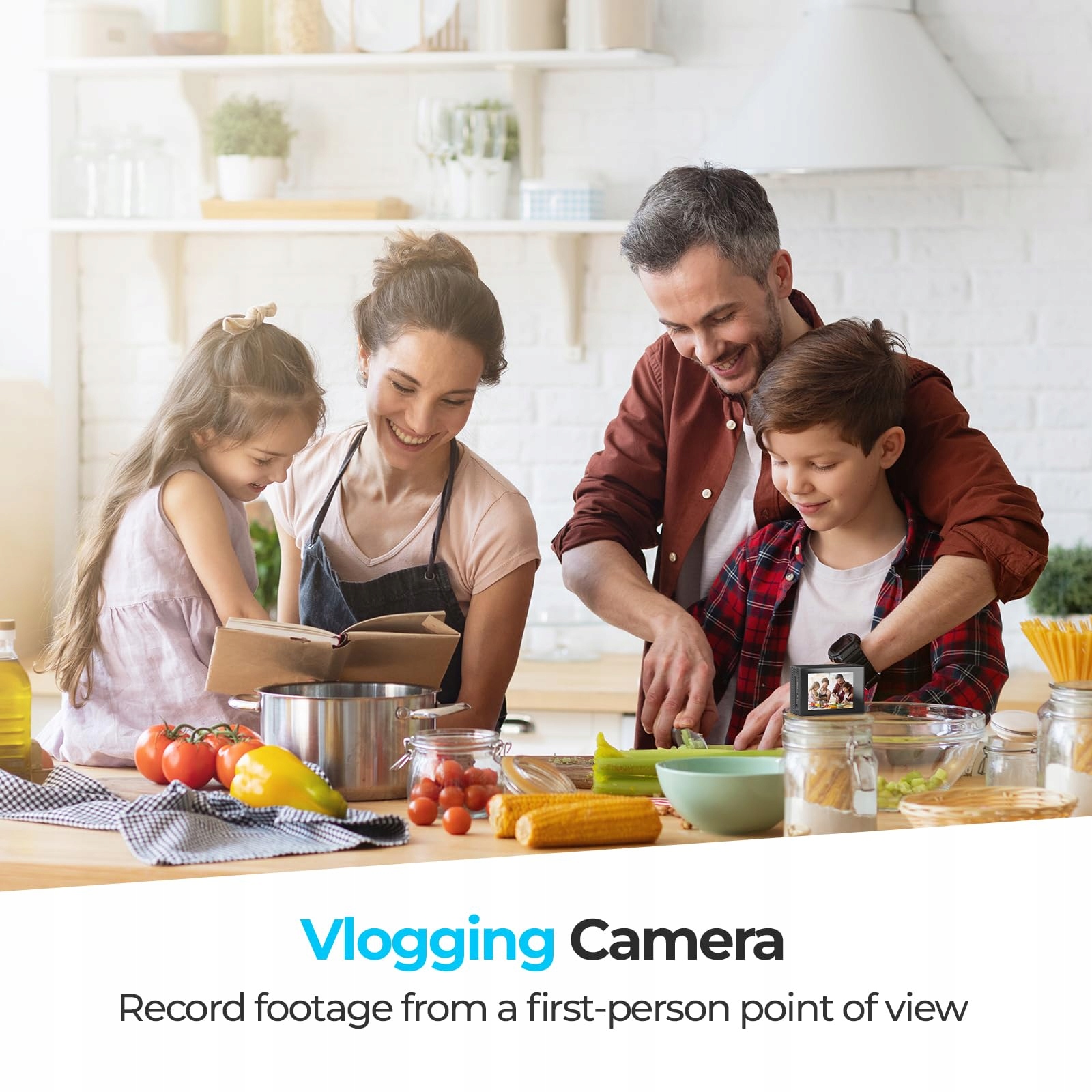 APARAT 4K Kamera Sportowa 64G Karta SD 40M Podwodna WiFi 170° Kąt 20MP — miniatura 7