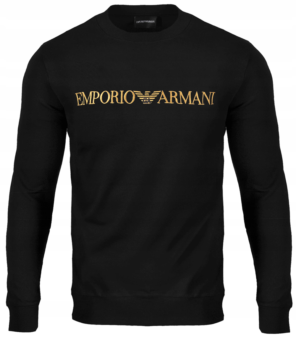 

Emporio Armani Bluza Haftowane Logo Złote /L