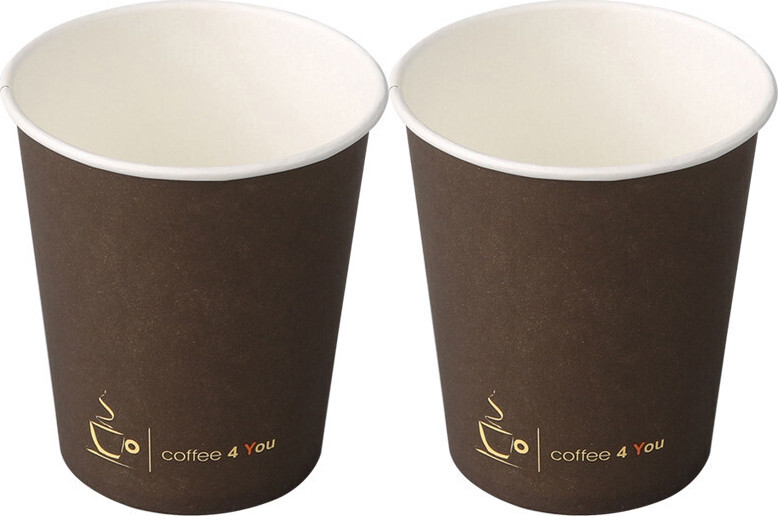 Kubki papierowy 250 ml 100 sztuk do kawy Coffe 4 You jednorazowy napojów Marka Kram