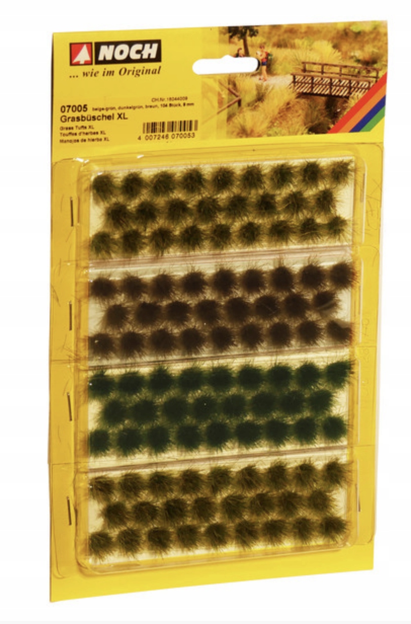 Noch 07005 , sada trsů trávy , 9mm/104ks