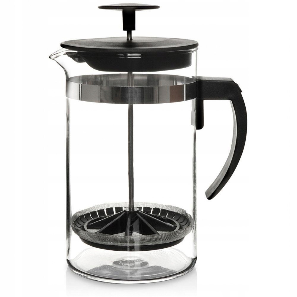 

French Press zaparzacz do kawy tłokowy szklany 1 l