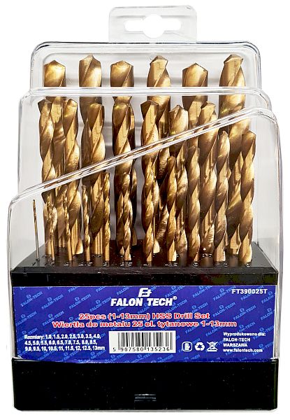 

Wiertła Tytanowe Do Metalu Hss 1-13MM Zestaw 25 El