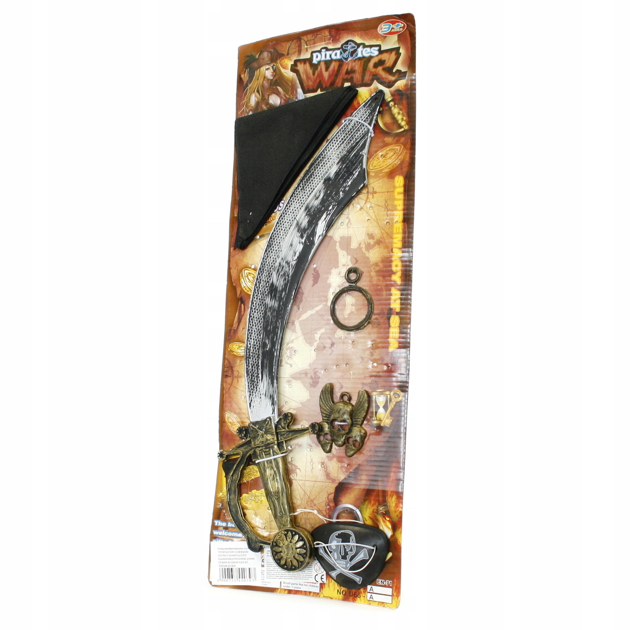 ZESTAW PIRACKI chusta miecz MAŁY PIRAT