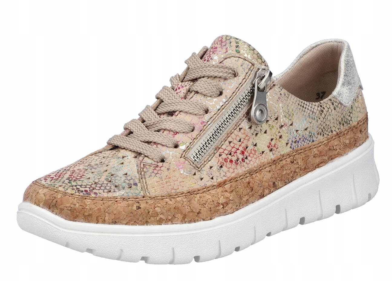 Rieker N1315-90 vel.39 béžové dámské polobotky tenisky Soft