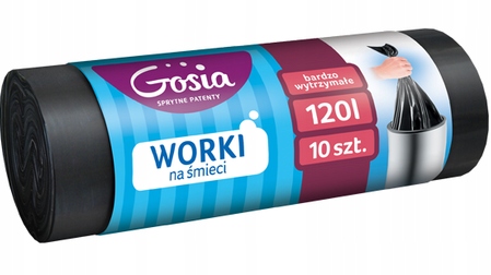 

Gosia Worki na śmieci 120L 10 szt., bardzo mocne