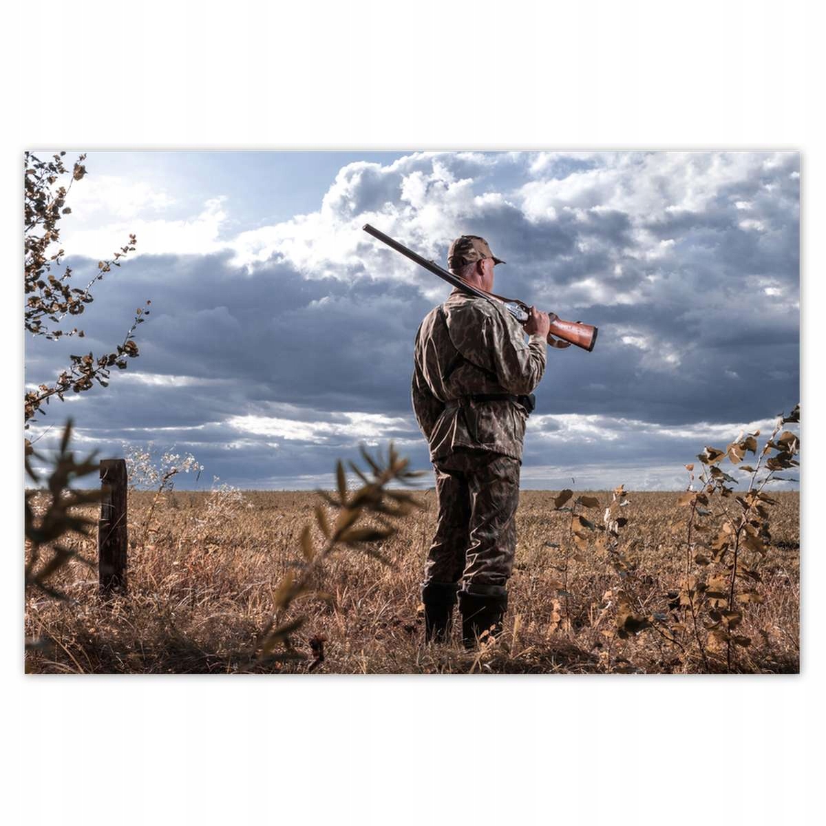 Plakáty 200x135 Myslivec zbraň na rameni