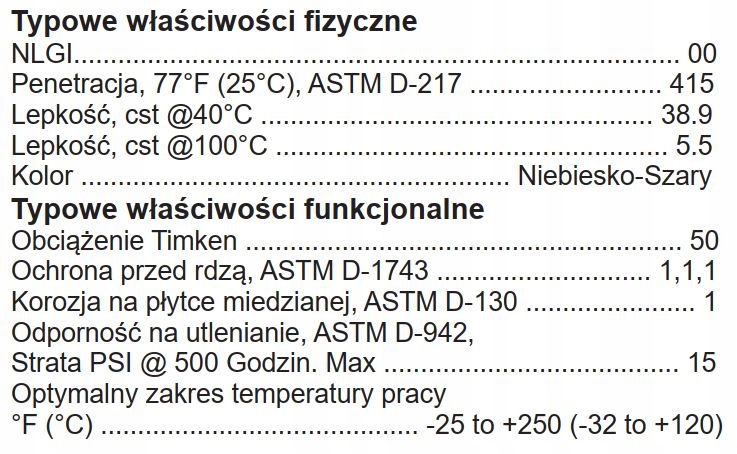 SWEPCO 113 MOLY FLUID GREASE MOLIBDENOWY SMAR PÓŁPŁYNNY Z M0S2 NLGI-00 5 KG Producent Inny