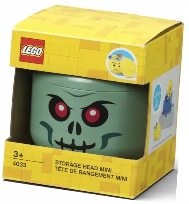 Lego Pojemnik Główka Mini Green Skeleton