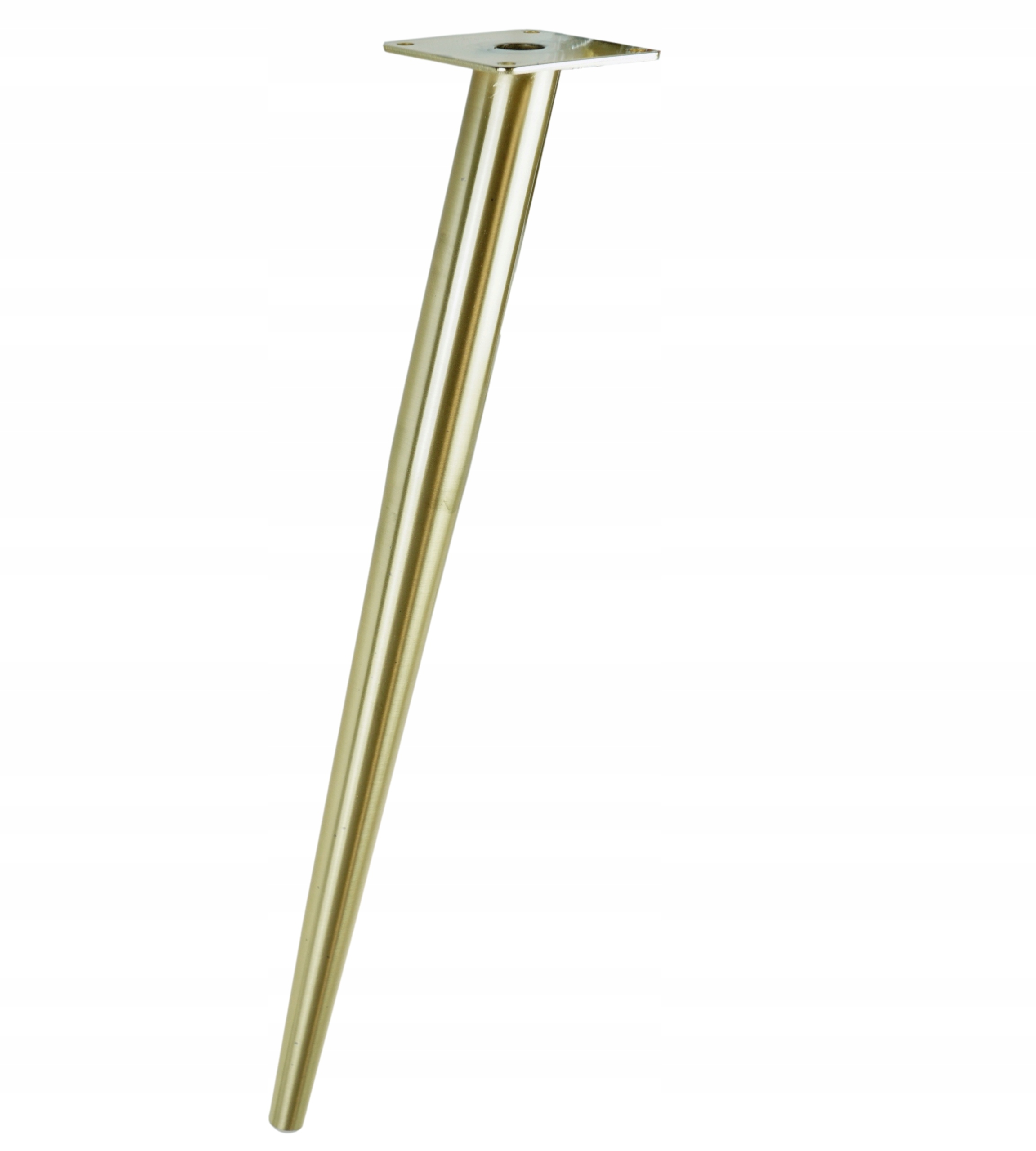 

Noga stalowa skośna stożek 45 cm blacha, złota