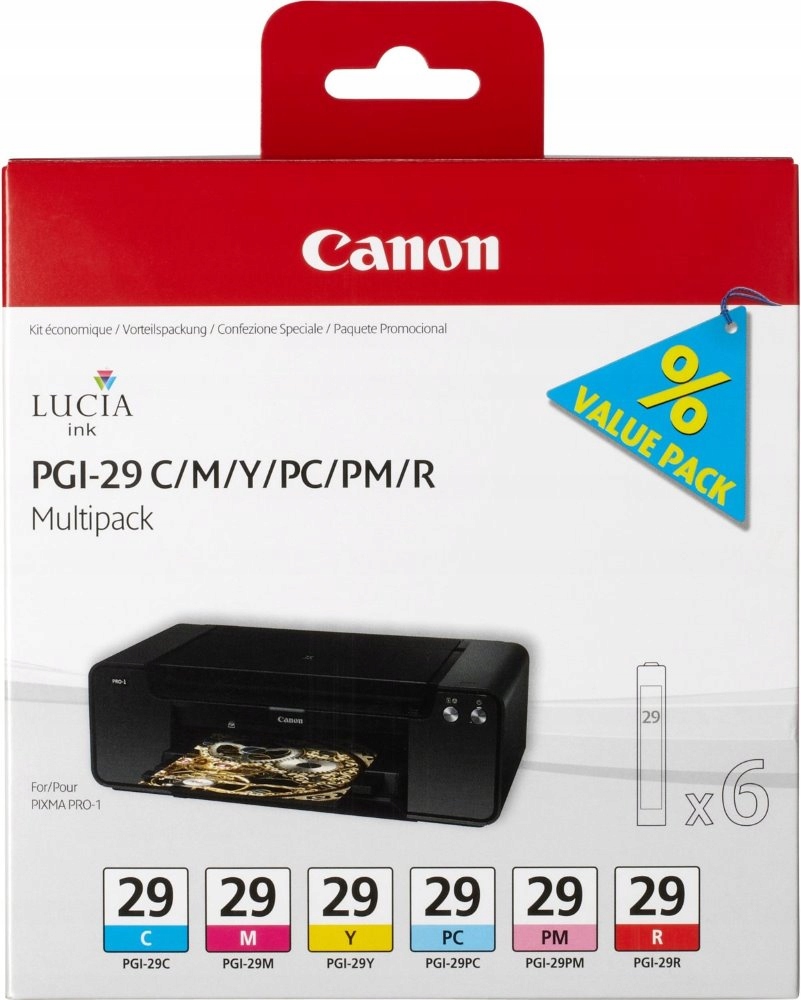 Canon multipack inkoustových náplní PGI-29 Cmy/ Pc/ Pm/ R