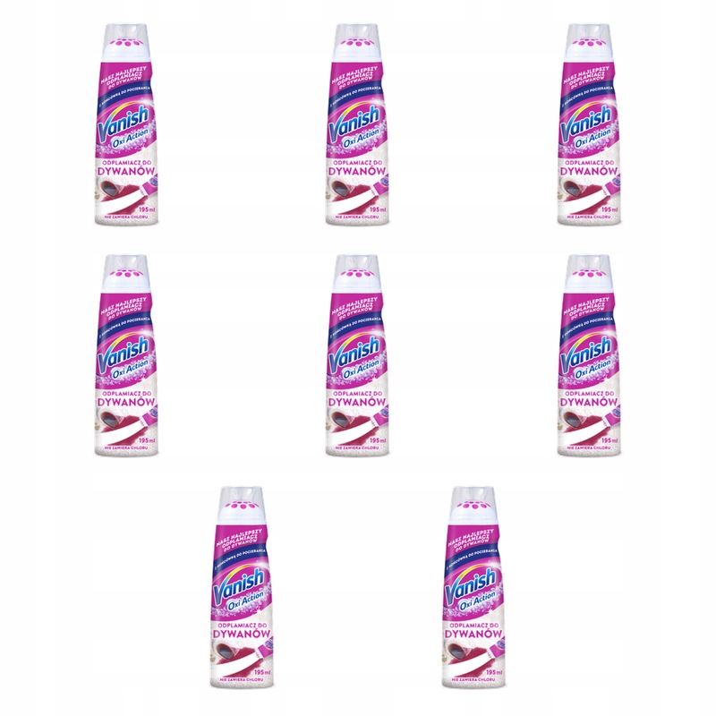 Vanish Oxi Action Přesný odstraňovač skvrn na koberce 195 ml X8