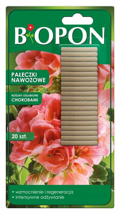 

Pałeczki nawozowe do roślin osłabionych chorobami