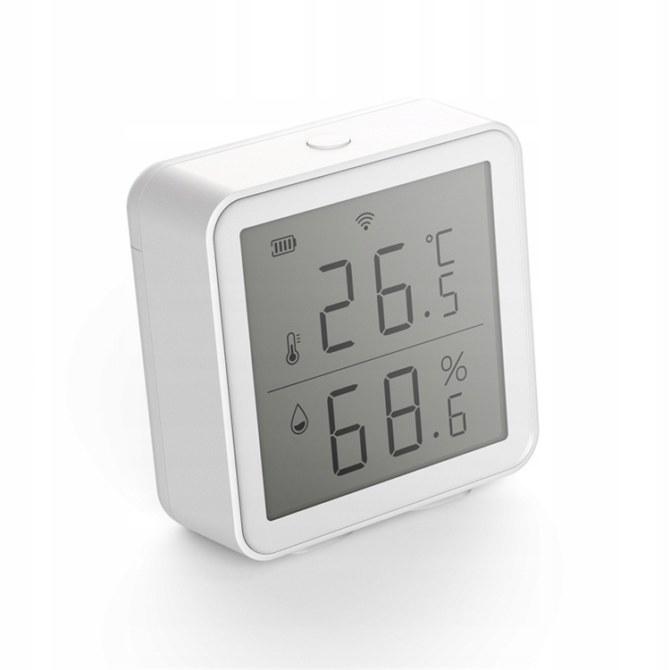 Czujnik temperatury i wilgotności LCD Tuya WiFi (JBWWTH01) • Cena