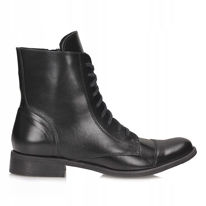 Šněrovací dámské kotníkové boty Exquisite 819 Černá.li