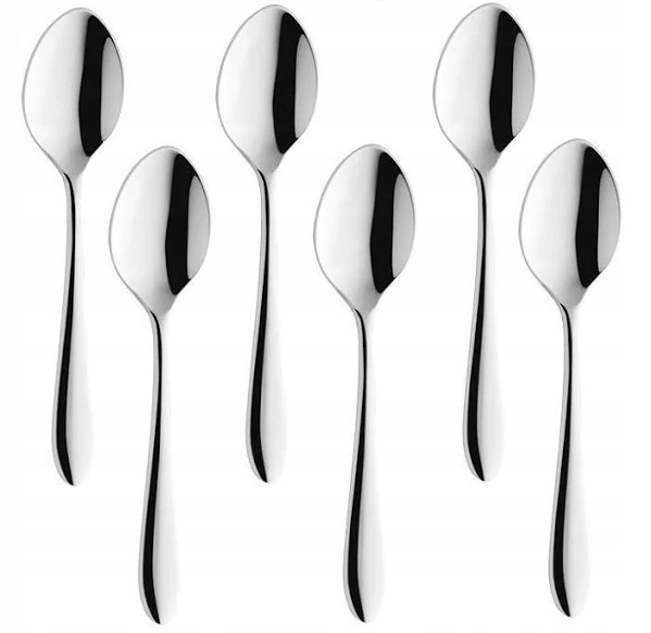 AMEFA 6 SZTUĆCE OXFORD 1860 KOMPLET ŁYŻECZKA KAWA Wykończenie połysk