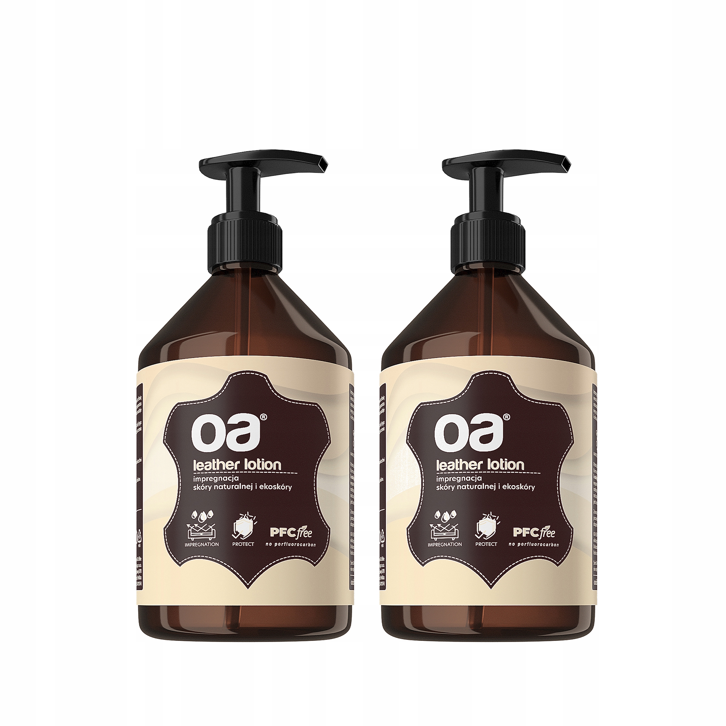 Środek do IMPREGNACJI I PIELĘGNACJI skóry i ekoskóry RENOWACJI MEBLI OA x2