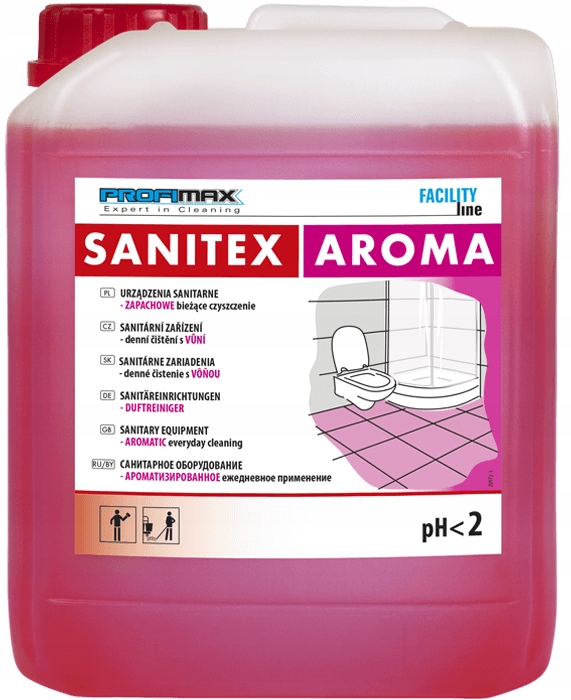 Levně Lakma Sanitex Aroma Vonný prostředek pro běžné mytí sanitárních zařízení 5L