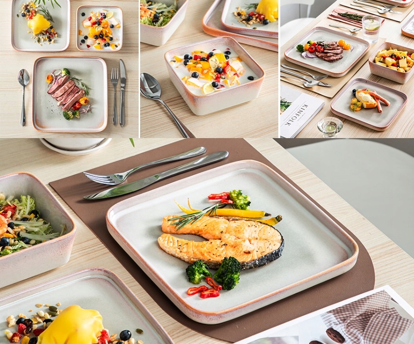 Serwis zastawa kamionkowa nowoczesna Vancasso STERN NEBULA 12szt/ 4osób Kod producenta VC-STERN-BLUE