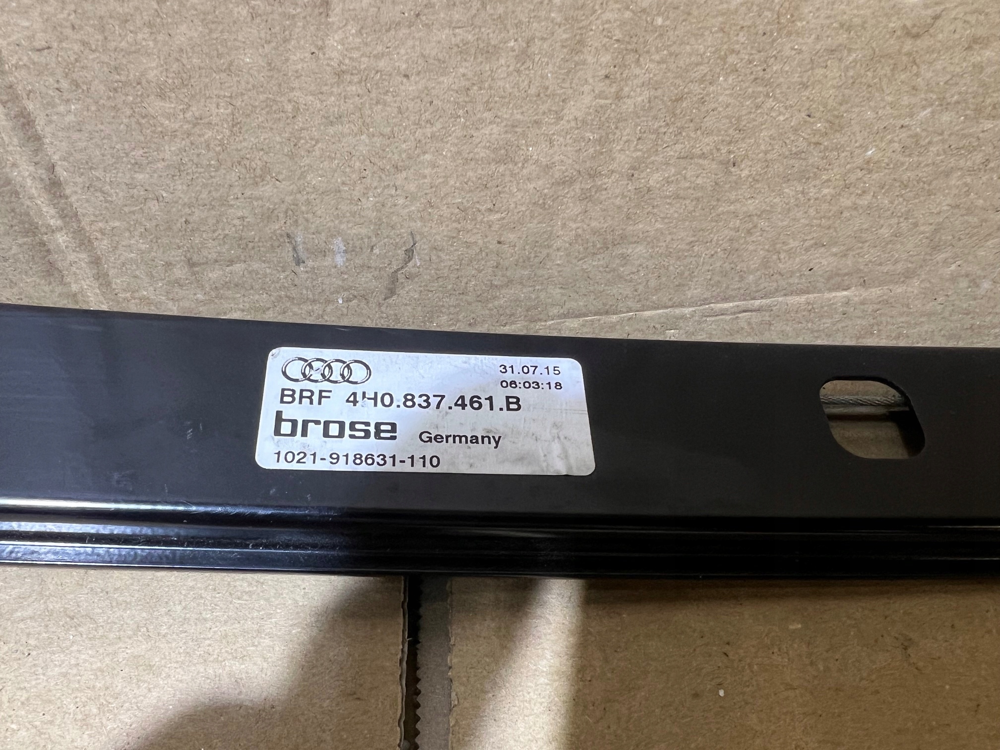 AUDI A8 D4 mechanism window regulator left front 4H0837461B