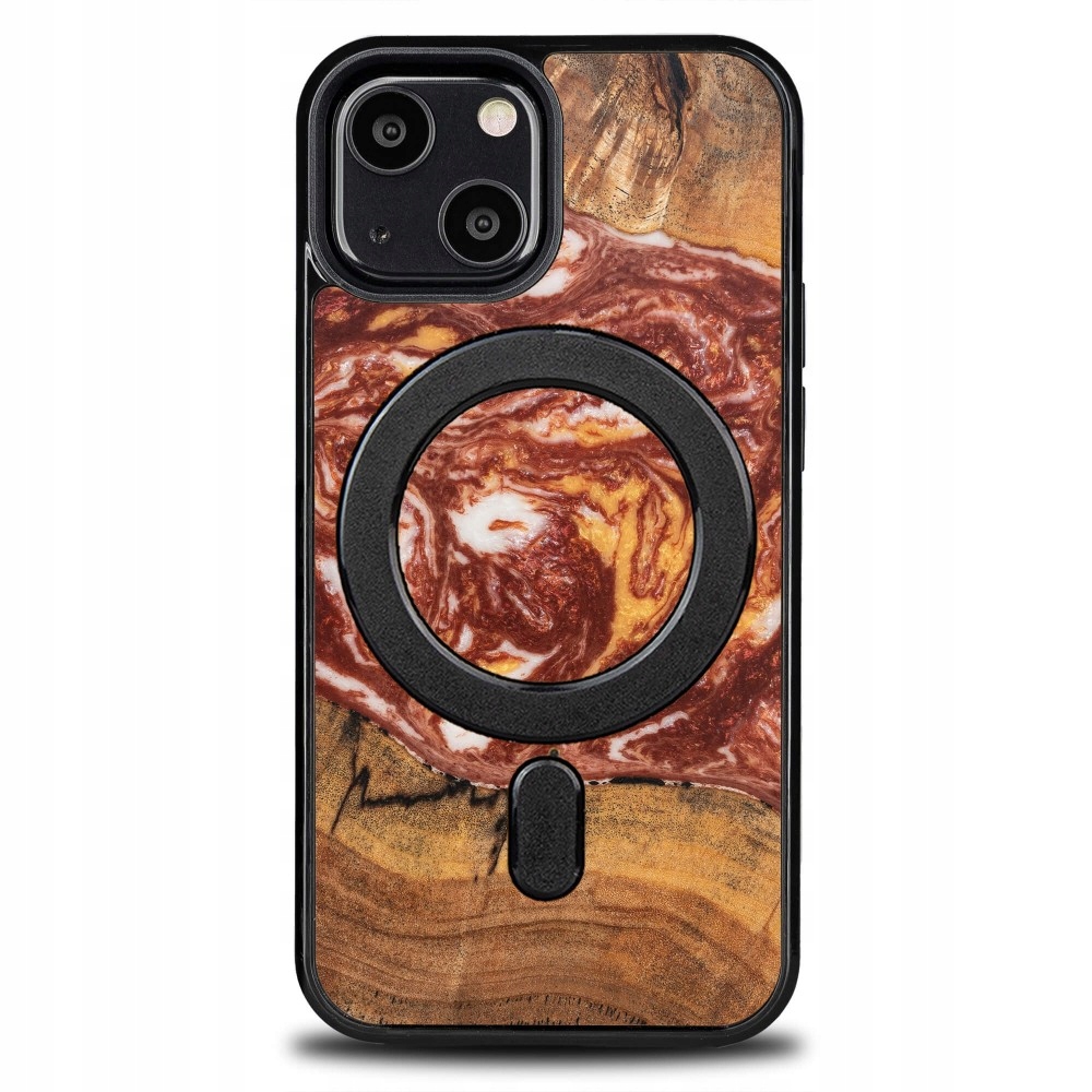 Pouzdro Bewood Unikátní pro iPhone 13 Mini Planety Mars s MagSafe