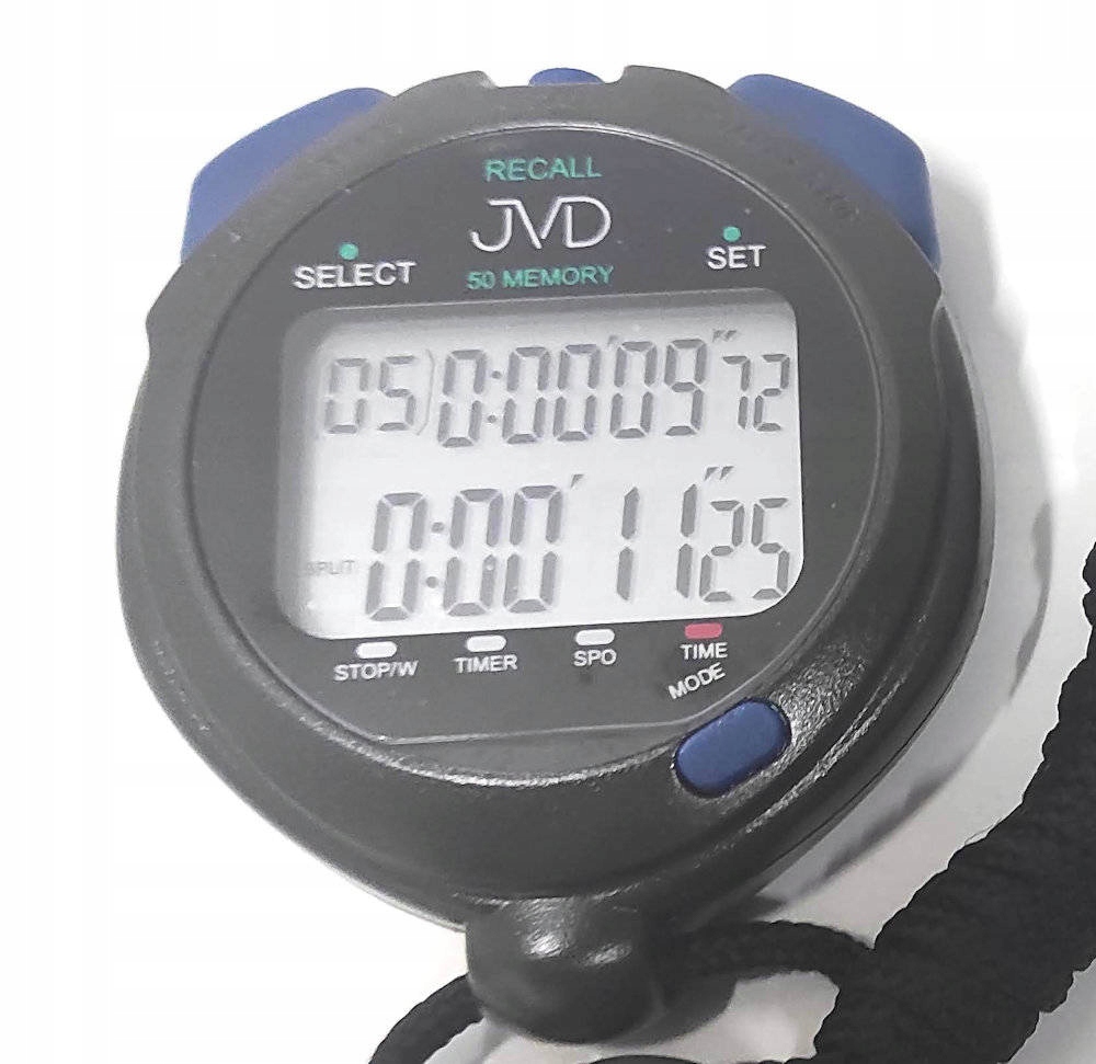 STOPER JVD ST2250 1/100 10h TIMER TERMOMETR 50 LAP Marka JVD