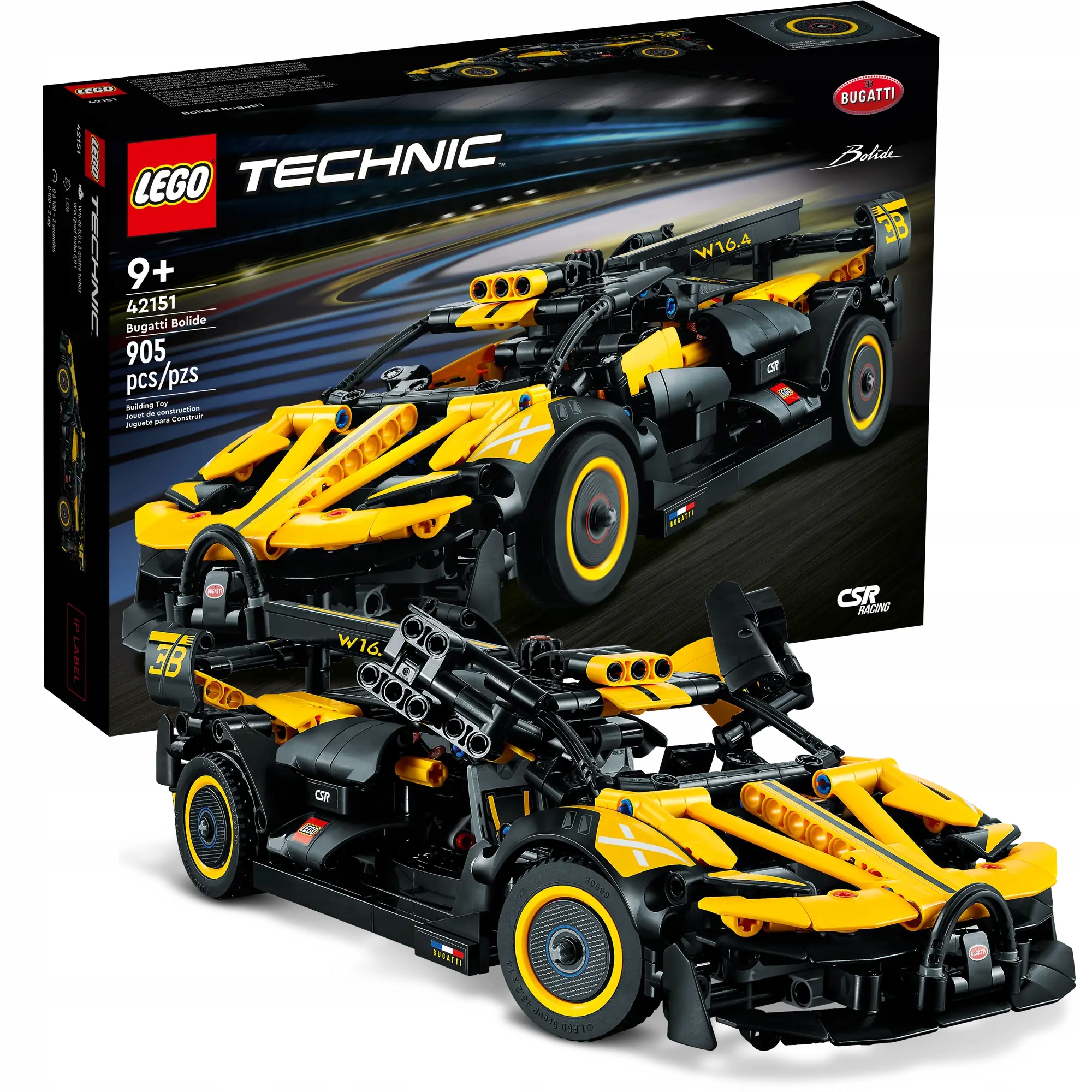 Lego Technic 42151 Závodní Auto Bugatti Bolide 905 Dílků