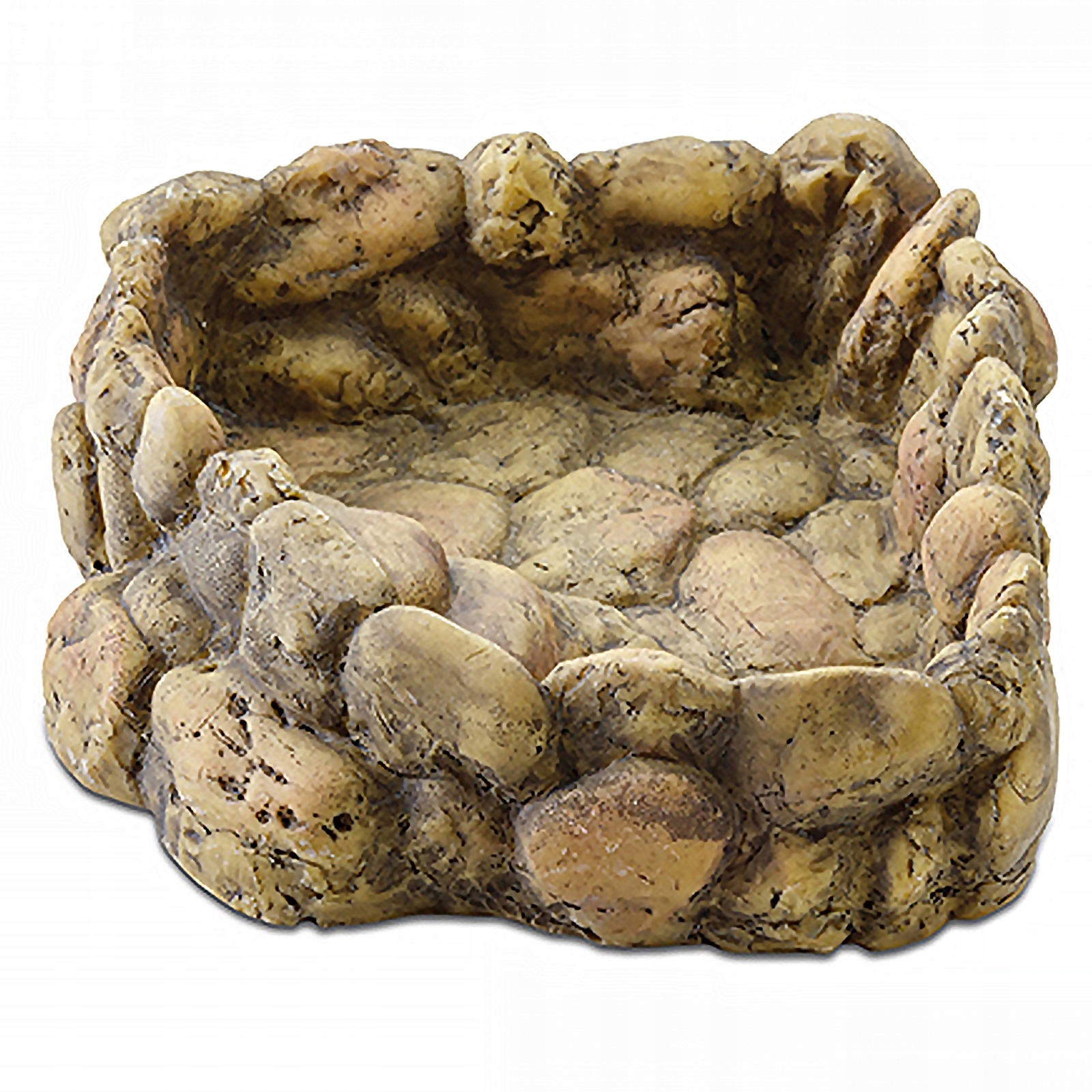 Levně Rohová Miska Na Vodu Do Terária, Přírodní Vzhled, Stabilní, Velikost M