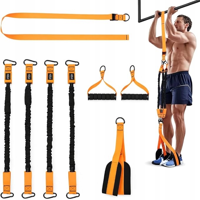 Gumy Oporowe Zestaw Do Ćwiczeń Regulowane na Trening w Domu SIłownia