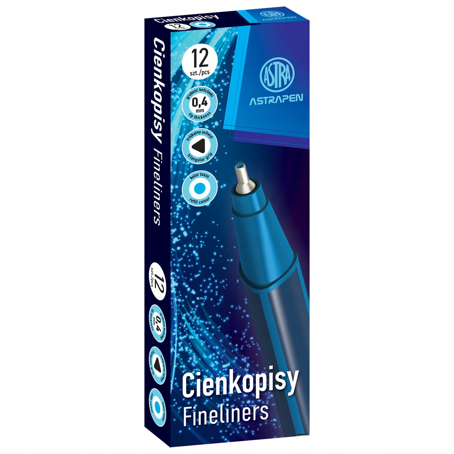 Cienkopis trójkątny - niebieski - ASTRAPEN