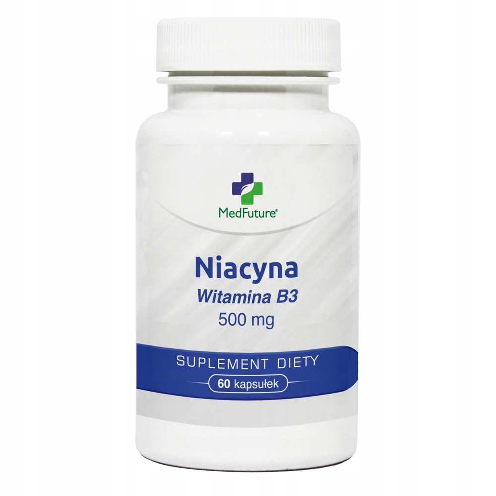 Niacyna (Witamina B3) 500 mg Wspiera pamięć i koncentrację