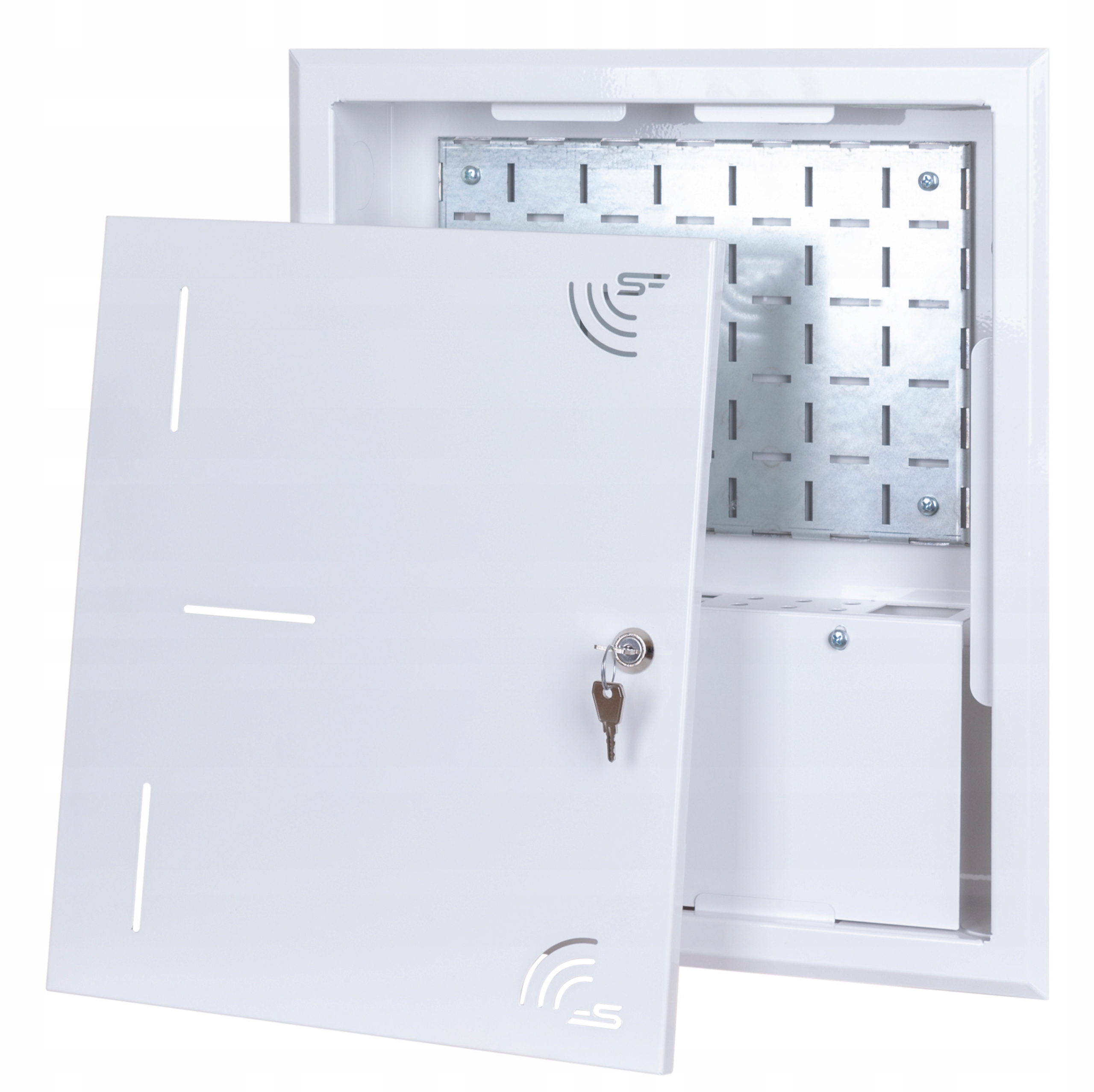 Telekomunikační box Multimediální rozvaděč 40x34x7,5 Podomítkový