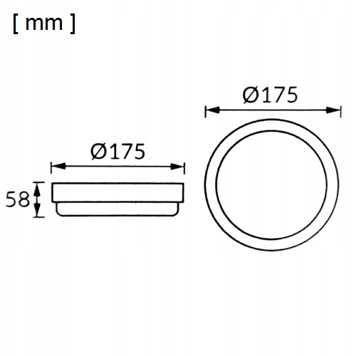 LAMPA SUFITOWA PLAFON ZEWNĘTRZNY LED 12W IP65 230V Marka Struhm