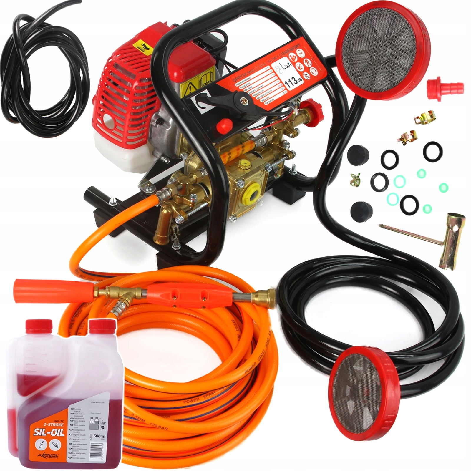 

Spalinowy Opryskiwacz Ciśnieniowy Wąż Lanca zestaw