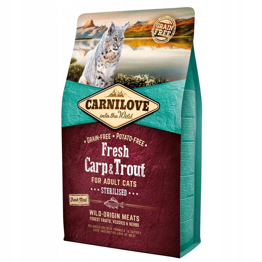 Levně Carnilove Cat Fresh sterilizovaný kapr a pstruh 2 kg