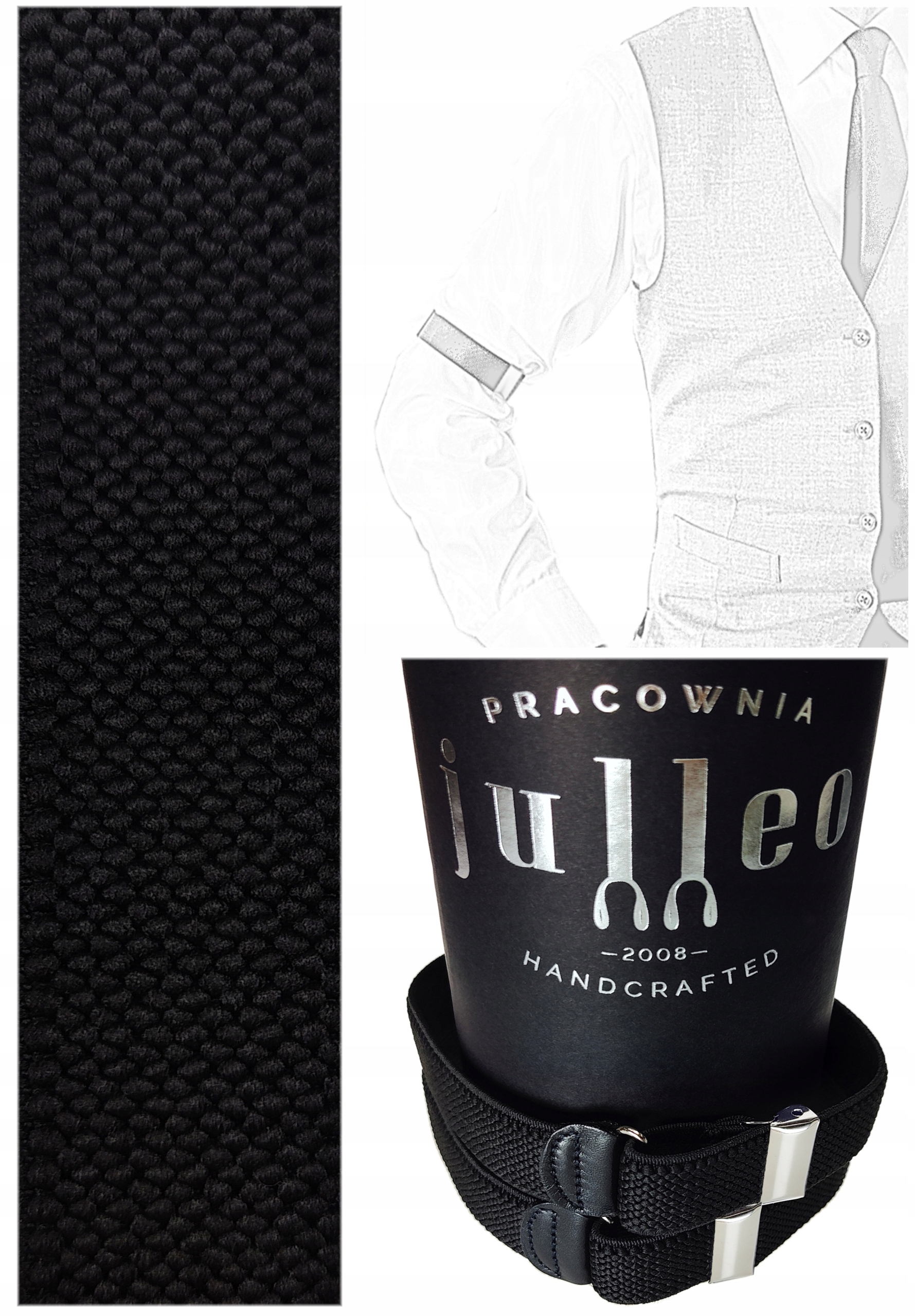 SZELKI DO RĘKAWÓW KOSZULI OPASKI ARM BANDS SLEEVE