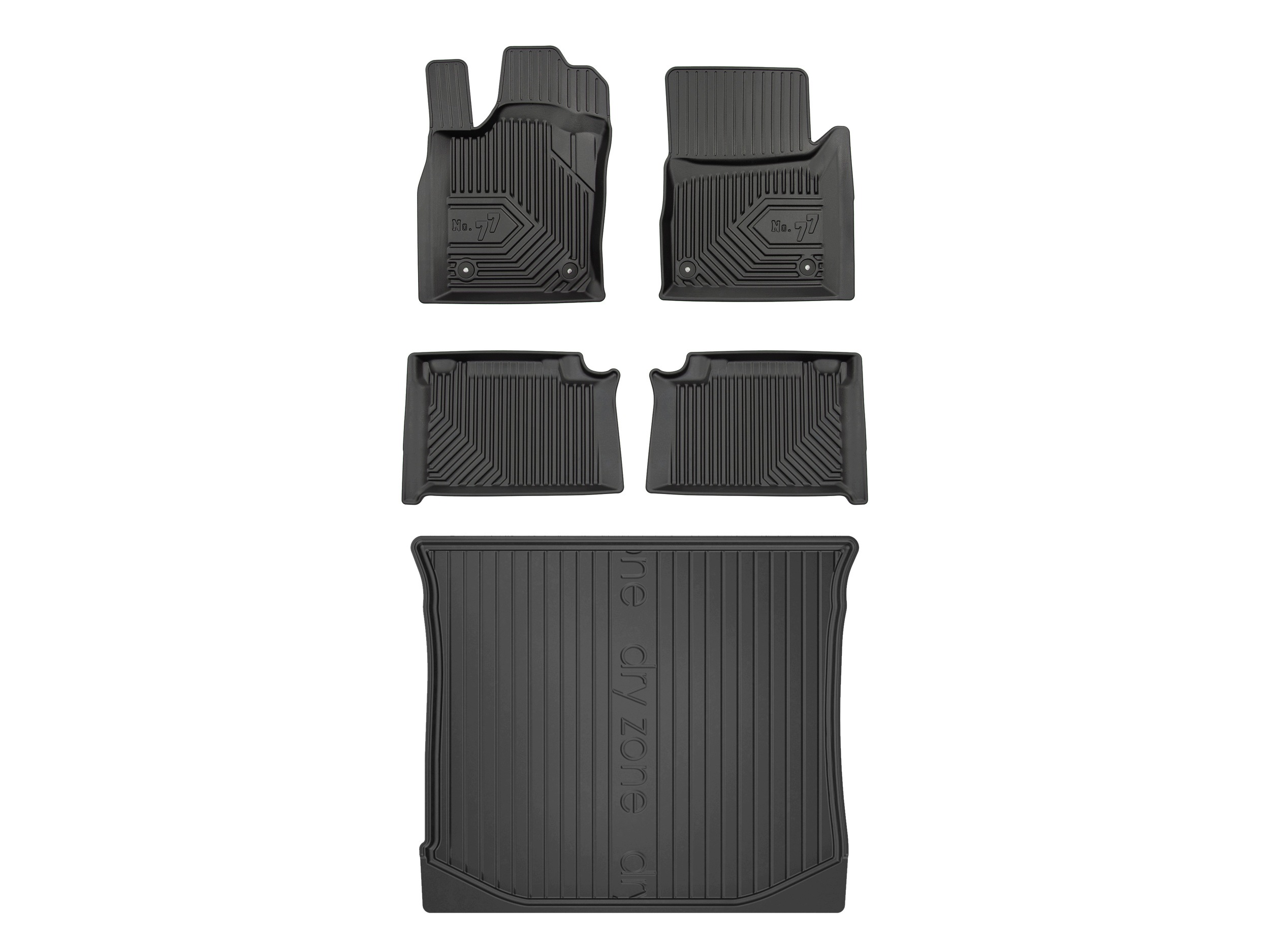 3D koberčeky podložka DryZone pre: Jeep Grand Cherokee IV 2016-2021 5 dielikov