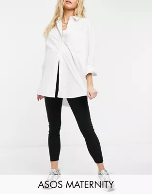 MATERNITY SPODNIE DAMSKIE RURKI CZARNE 32 XBH Płeć kobieta