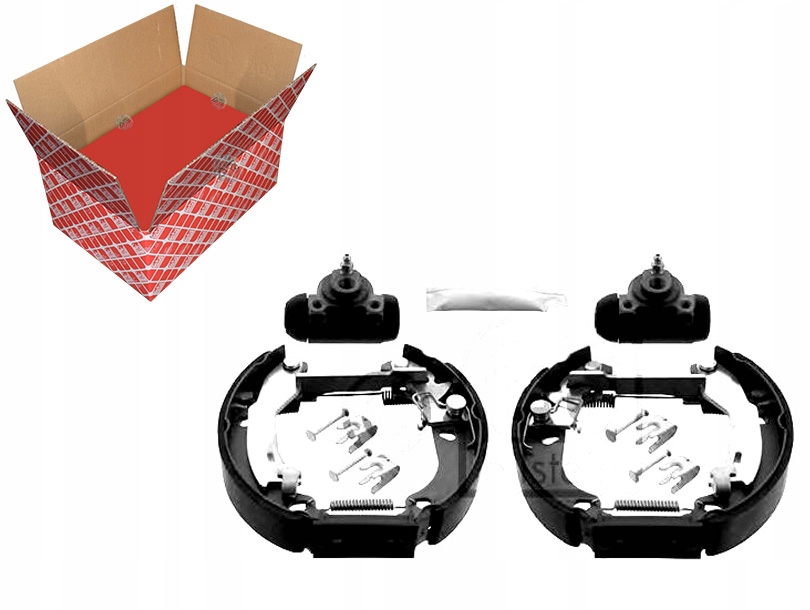 SZCZĘKI HAMULCOWE FIAT PANDA 1.1-1.4CNG 09.03- FEB