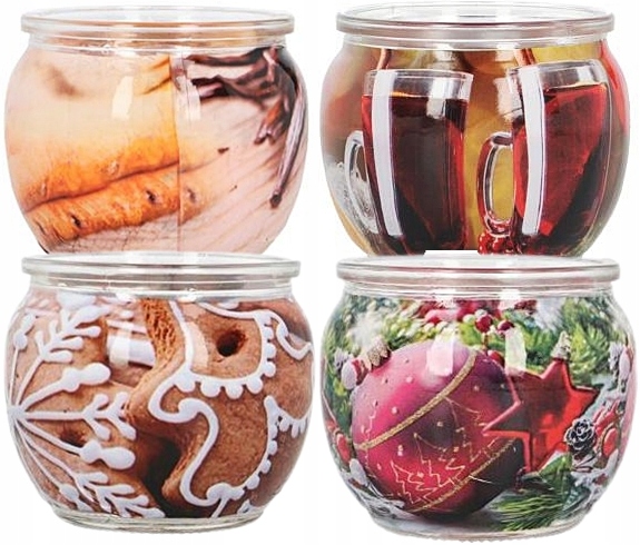 

Świąteczne Świece Zapachowe 4X70G Boże Narodzenie