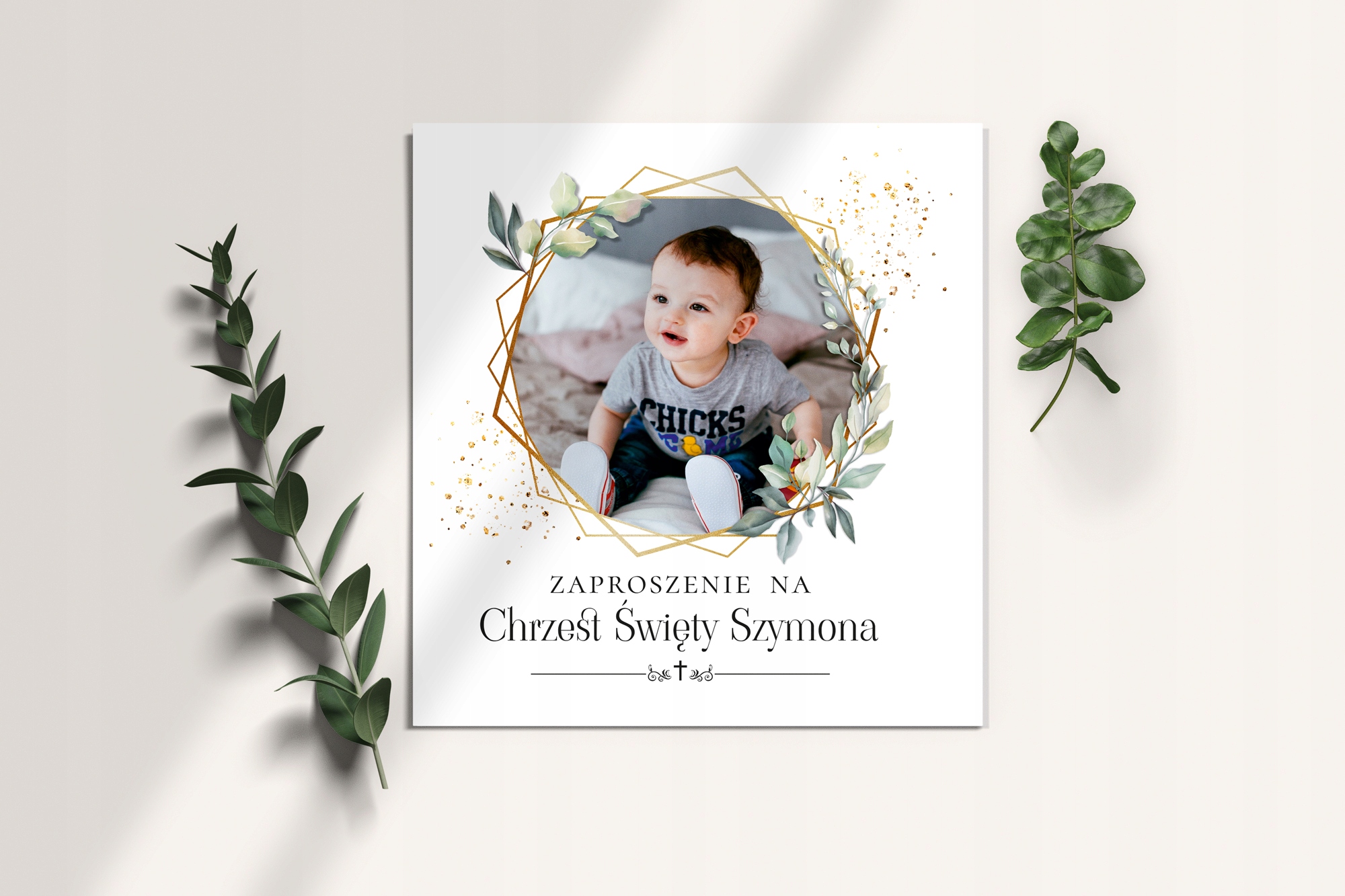 ZAPROSZENIA NA CHRZEST+ZDJĘCIE+PERSONALIZACJA 3SZT Rodzaj chrzest