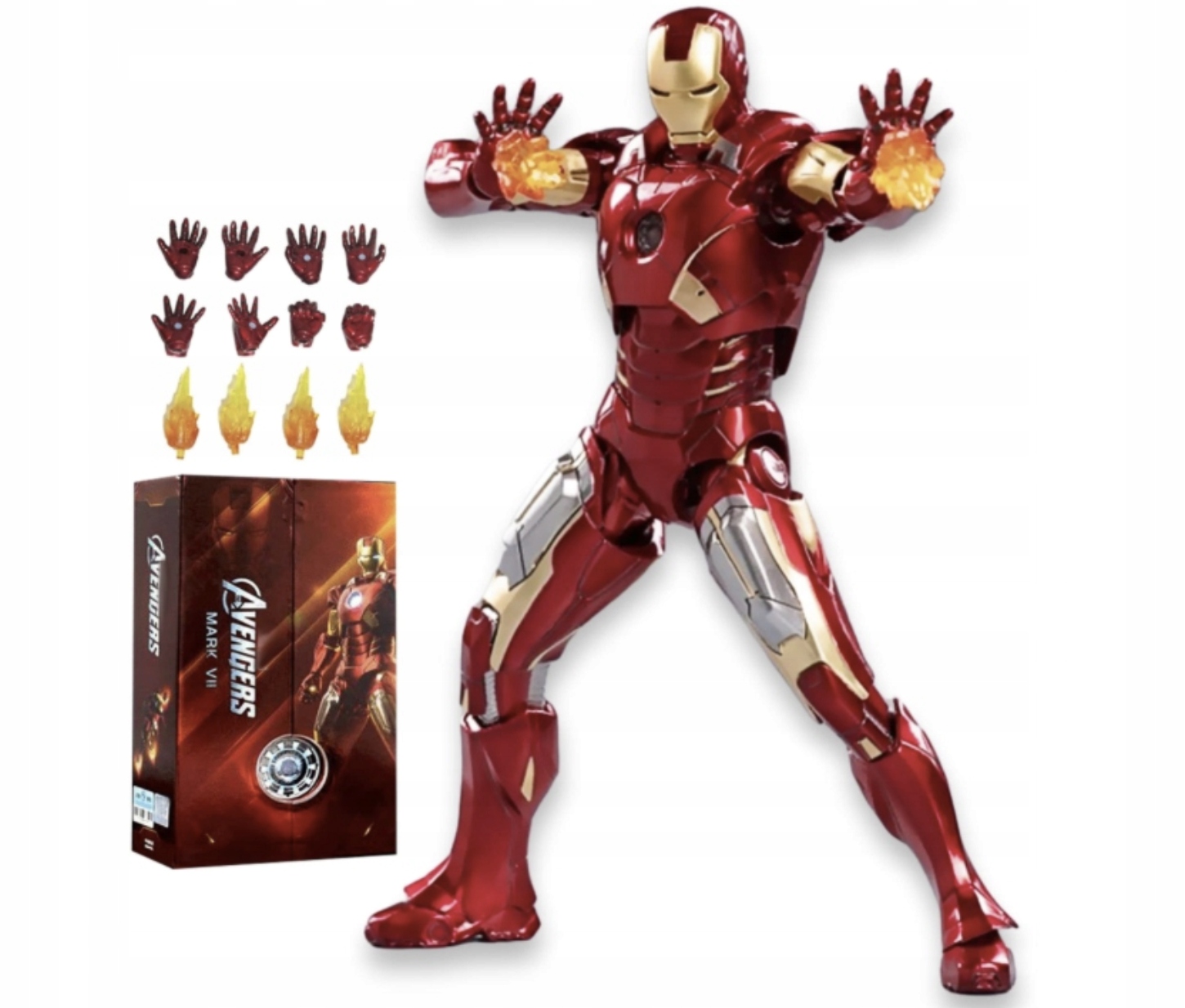 Pohyblivá figurka Iron Man Mk7 VII Avengers 18 cm Marvel Zd Toys Originál