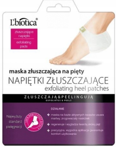

Lbiotica Napiętki złuszczające maska na piety