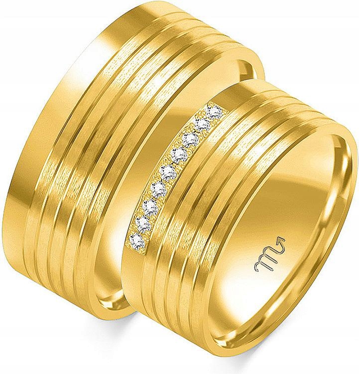 Zlatý snubní prsten svatba jemný 14K 585 r 20 21 22 na svatba pro nevěstu 14