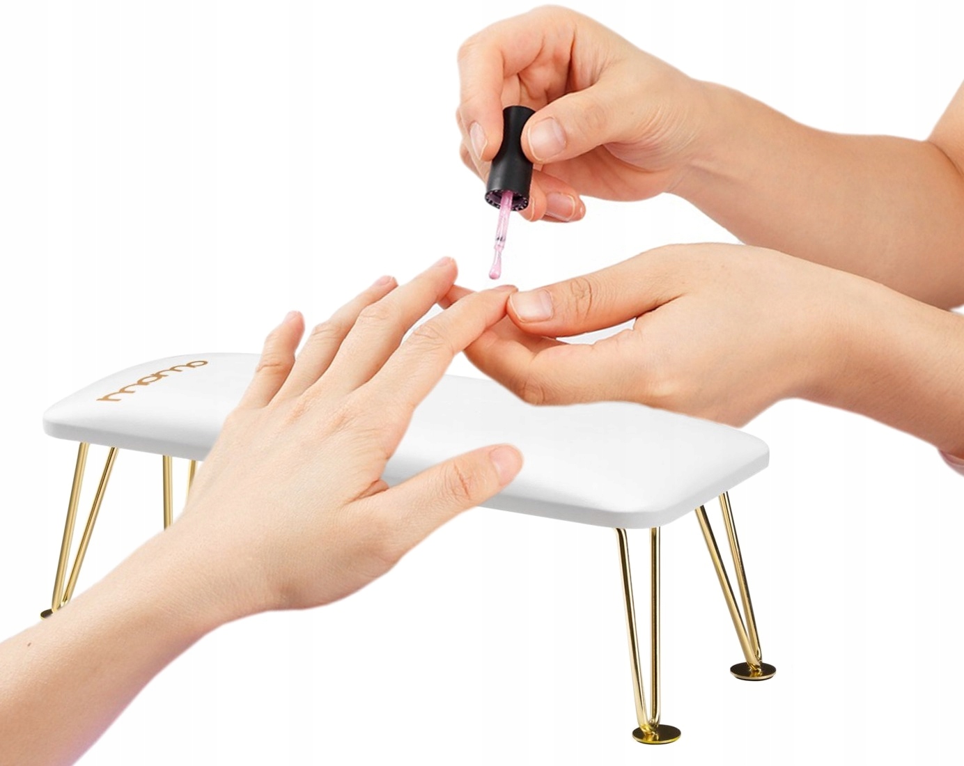 Podpórka Do Manicure Pod Dłoń Momo Złota Biała