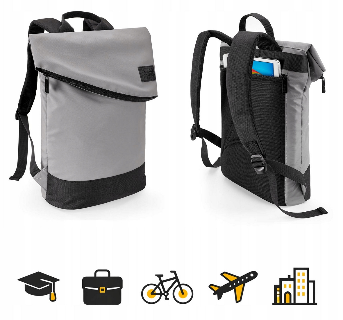 Batoh 16 l Lehký městský na notebook do práce Příruční cyklistický Voděodolný