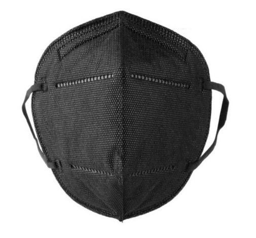 10x MASKA KN95 MASECZKA OCHRONNA NA TWARZ CZARNA