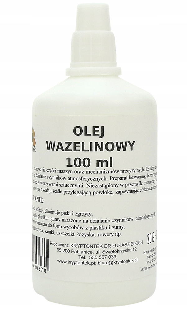 

Olej Wazelinowy Do Maszyn Techniczna 100ml