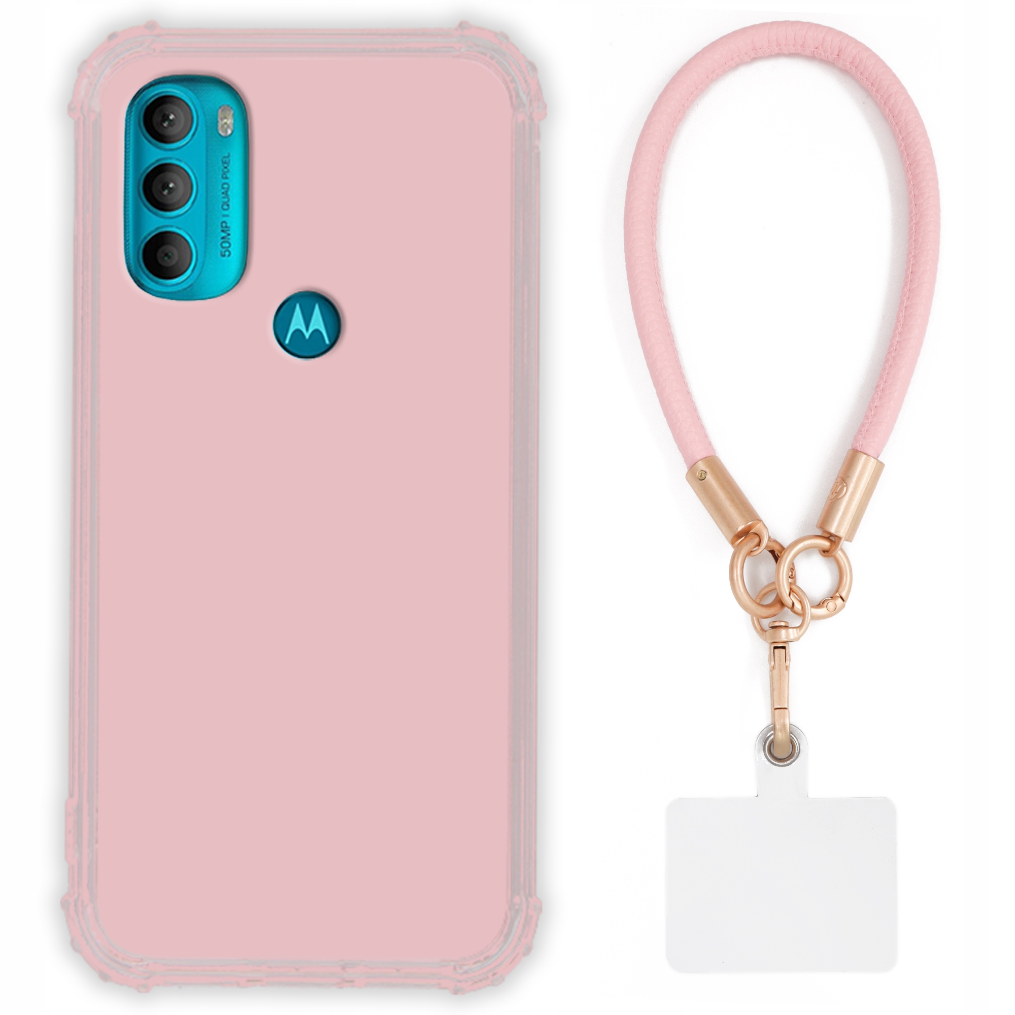 Puzdro Pre Motorola G71 5G Antishock Pinky Ružové Vodítko Sada Odolné