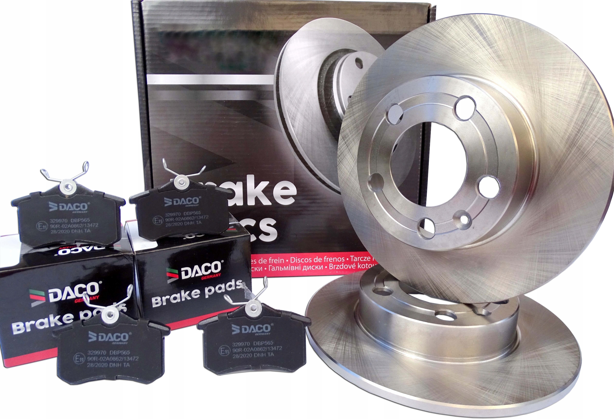 Диски колодки задние для GOLF 4 IV AUDI A3 OCTAVIA